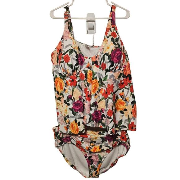 Sunsets Swim Floral Tankini Set - Picture 1 of 12